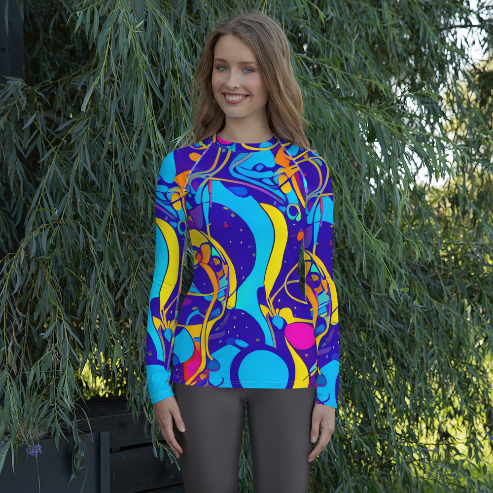 Women's Rash Guard - Spectral Tangle