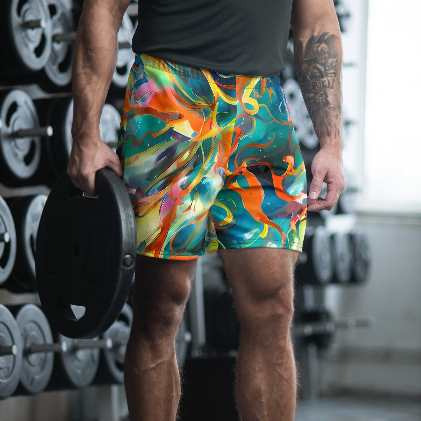 Men's Athletic Shorts - Cecily’S Swirl