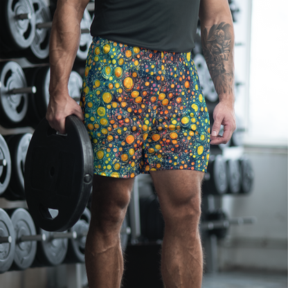 Men's Athletic Shorts - Starry Orbits