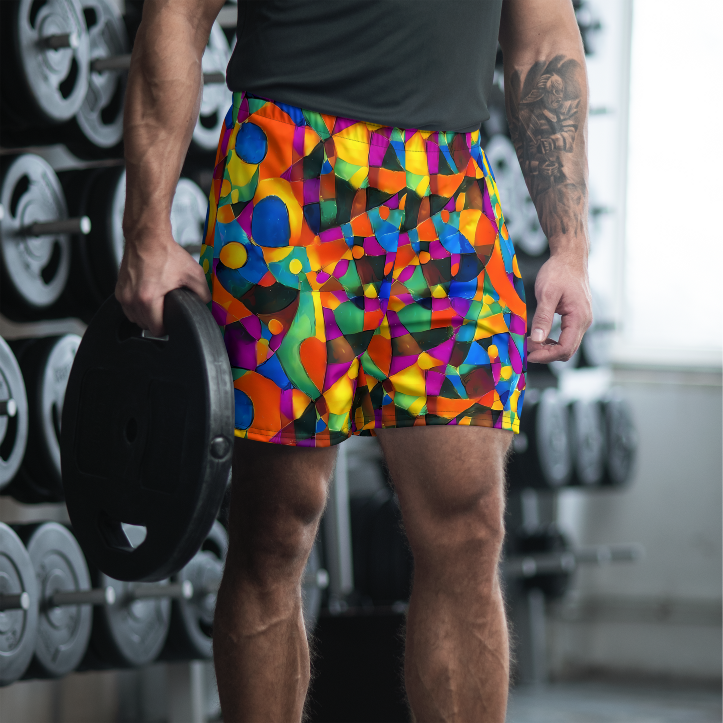 Men's Athletic Shorts - Galactic Jigsaw