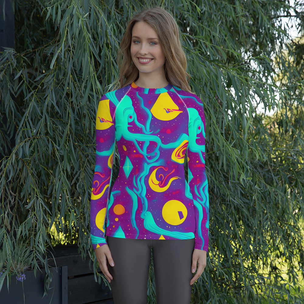 Women's Rash Guard - Cosmic Current