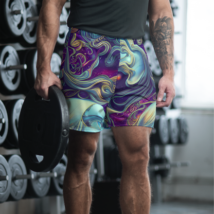 Men's Athletic Shorts - Stellar Waves