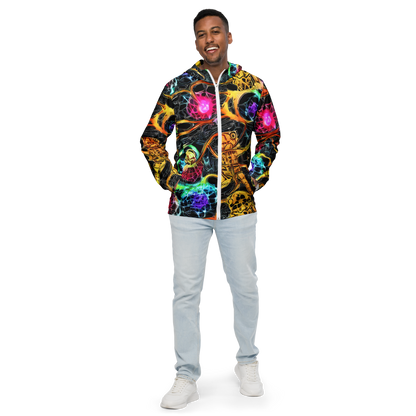 Men's Windbreaker - Psychedelic Pulsar