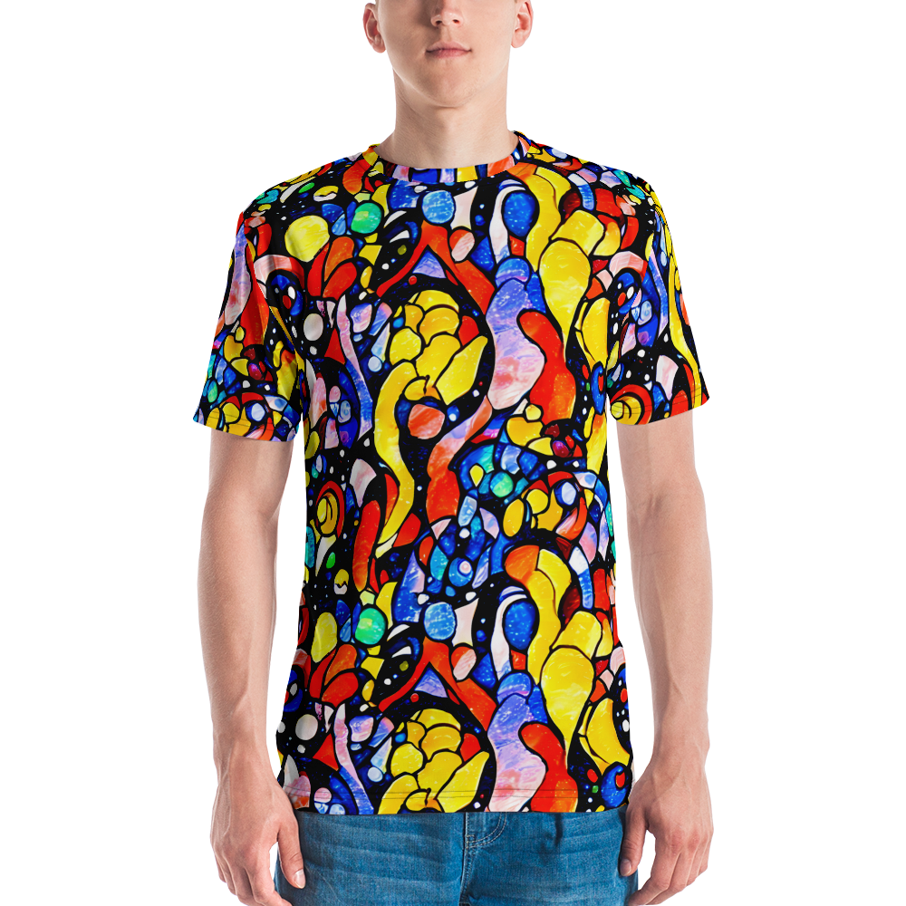 Men's Crew Neck T-Shirt - Supernova Symphony