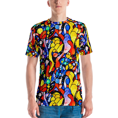 Men's Crew Neck T-Shirt - Supernova Symphony