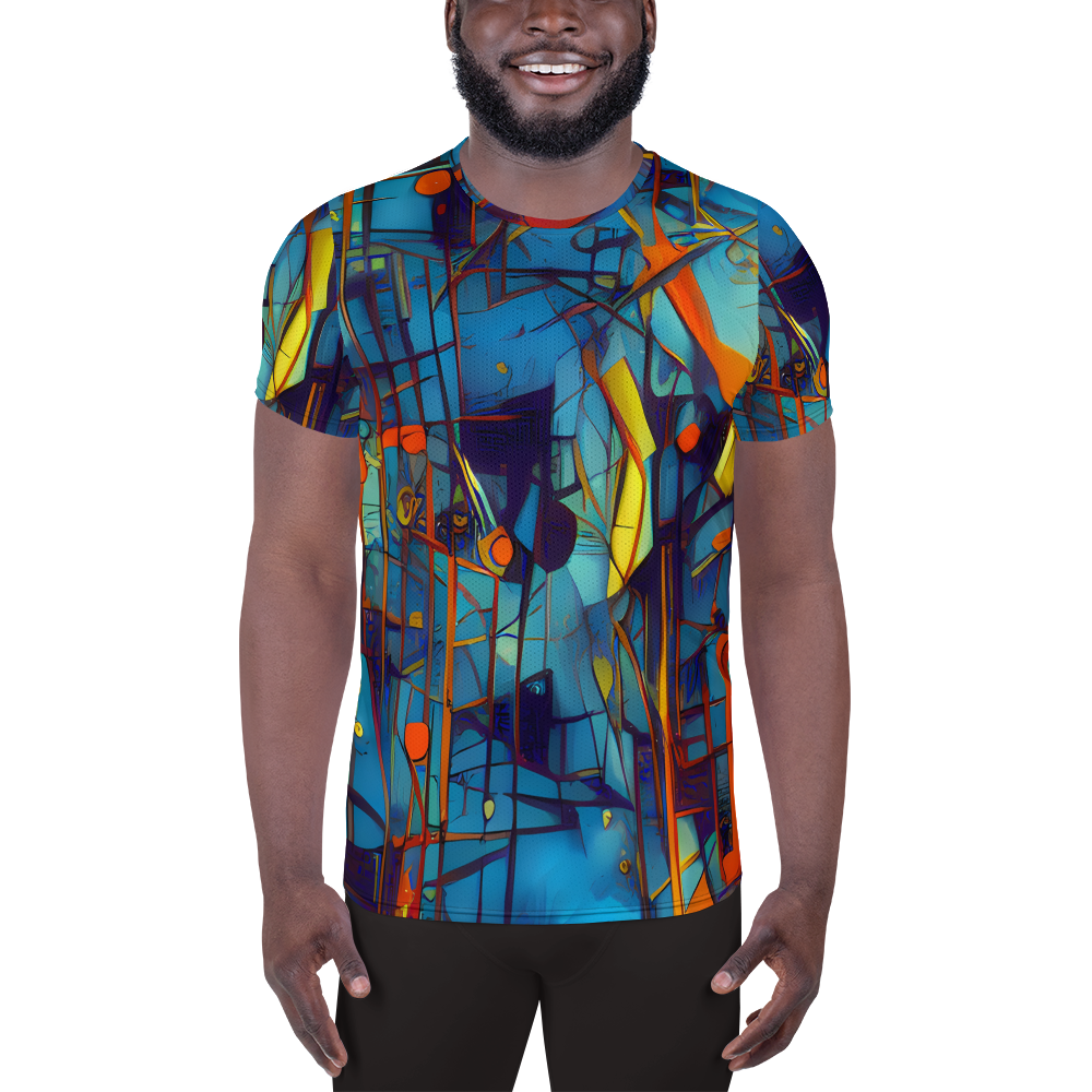 Men's Athletic T-Shirt - Abstract Eddy