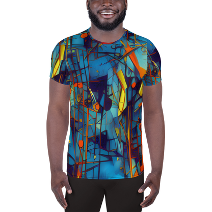 Men's Athletic T-Shirt - Abstract Eddy