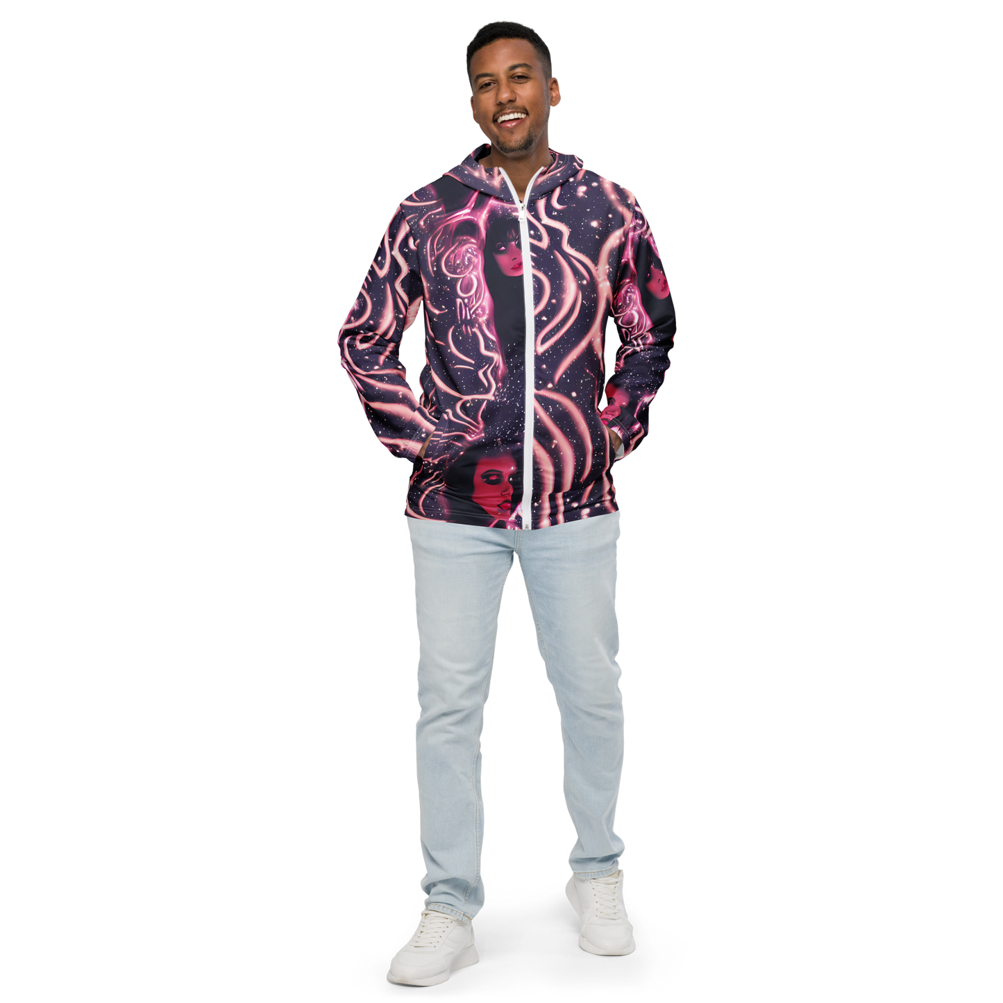 Men's Windbreaker - Stardust Siren