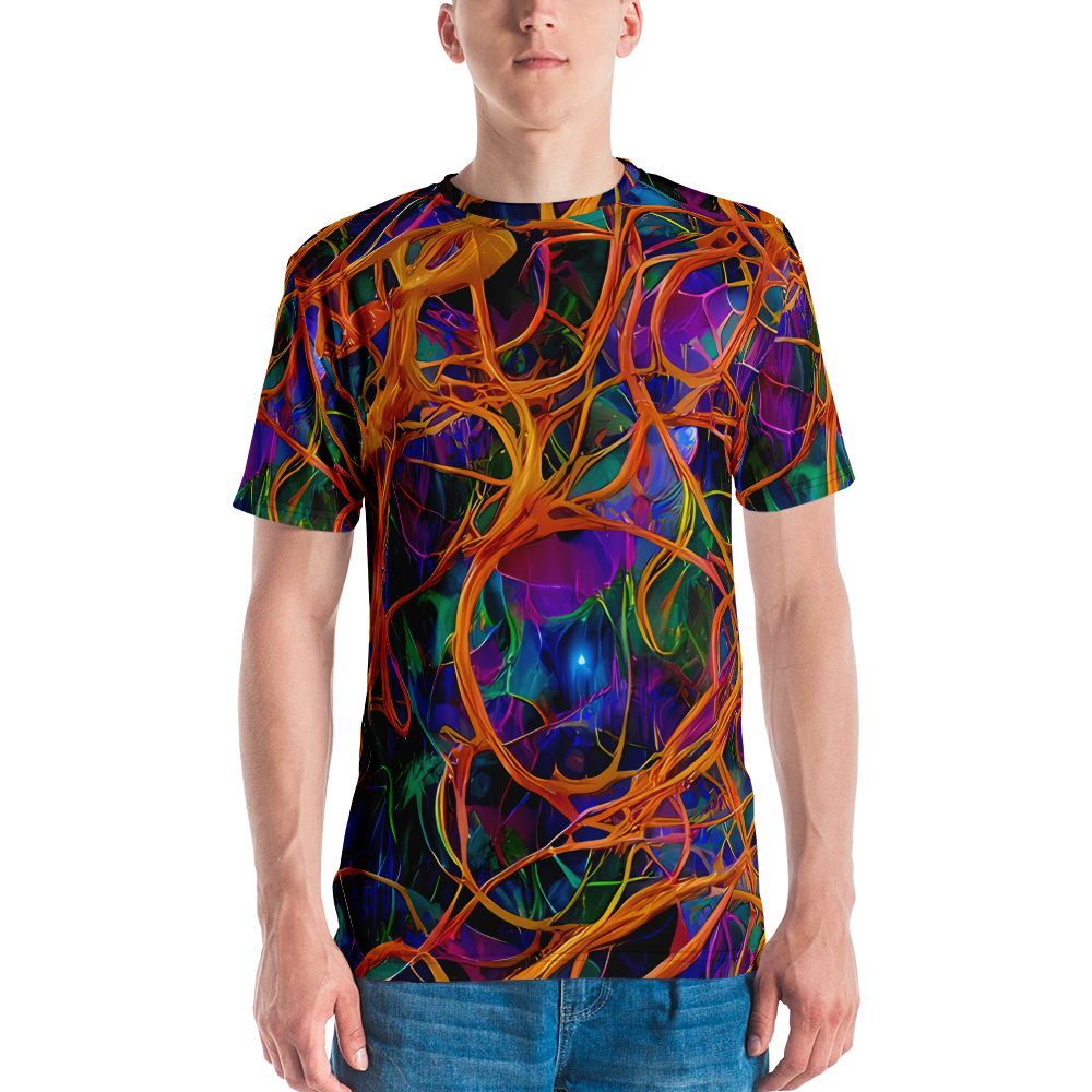 Men's Crew Neck T-Shirt - Spectral Weave