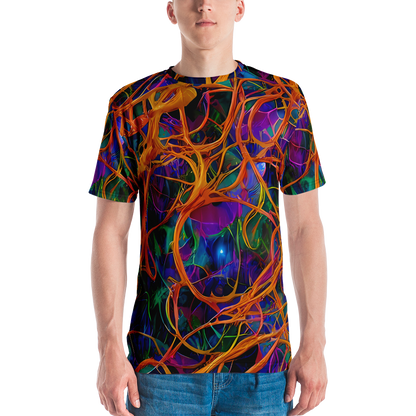 Men's Crew Neck T-Shirt - Spectral Weave