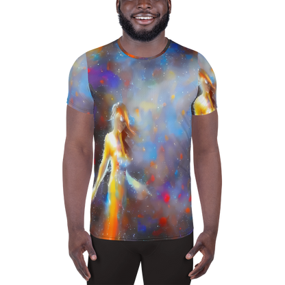 Men's Athletic T-Shirt - Impressionist Drift