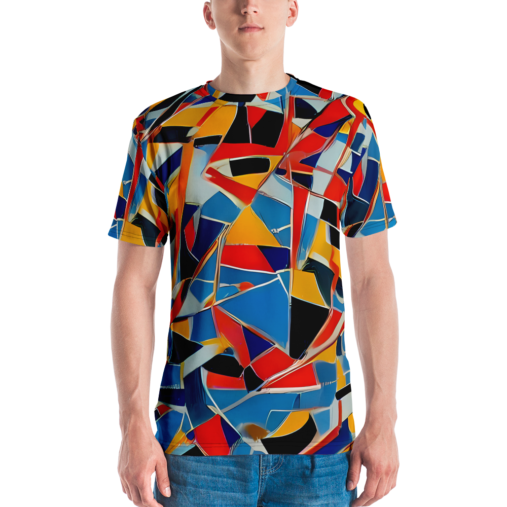 Men's Crew Neck T-Shirt - Abstract Mingle