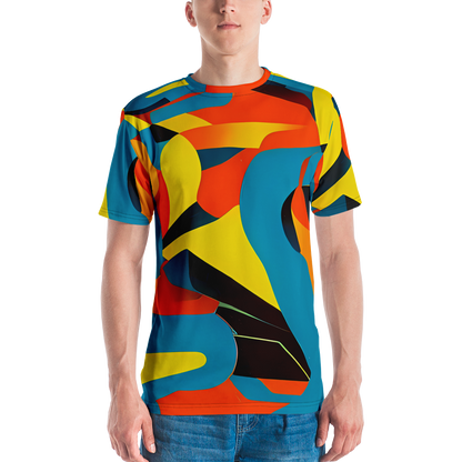 Men's Crew Neck T-Shirt - Fragmented Rhapsody