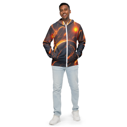 Men's Windbreaker - Inferno Spirals