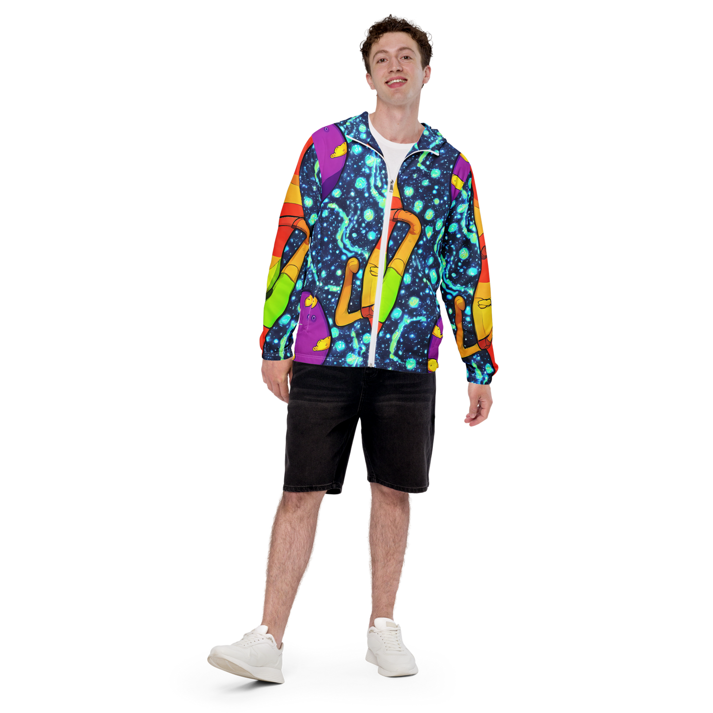 Men's Windbreaker - Cosmic Siblings