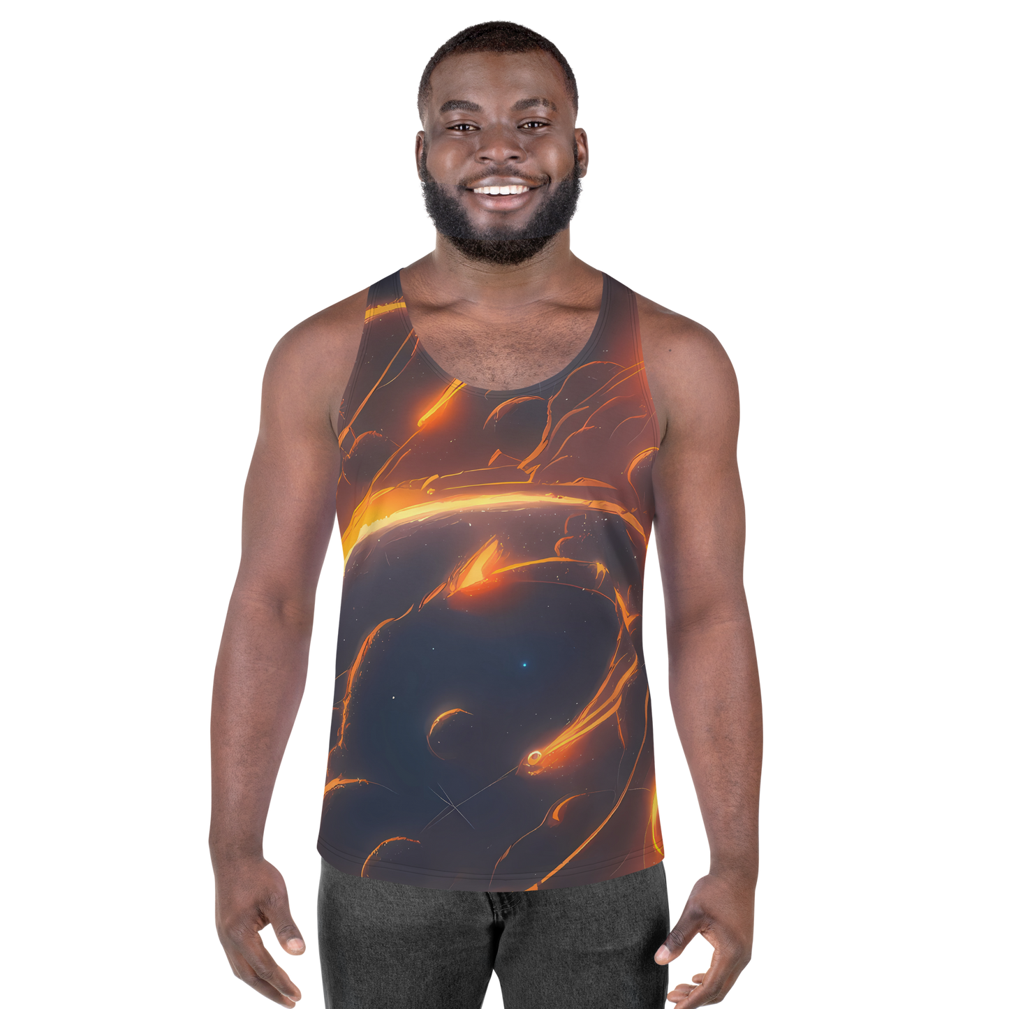 Men's Tank Top - Inferno Spirals