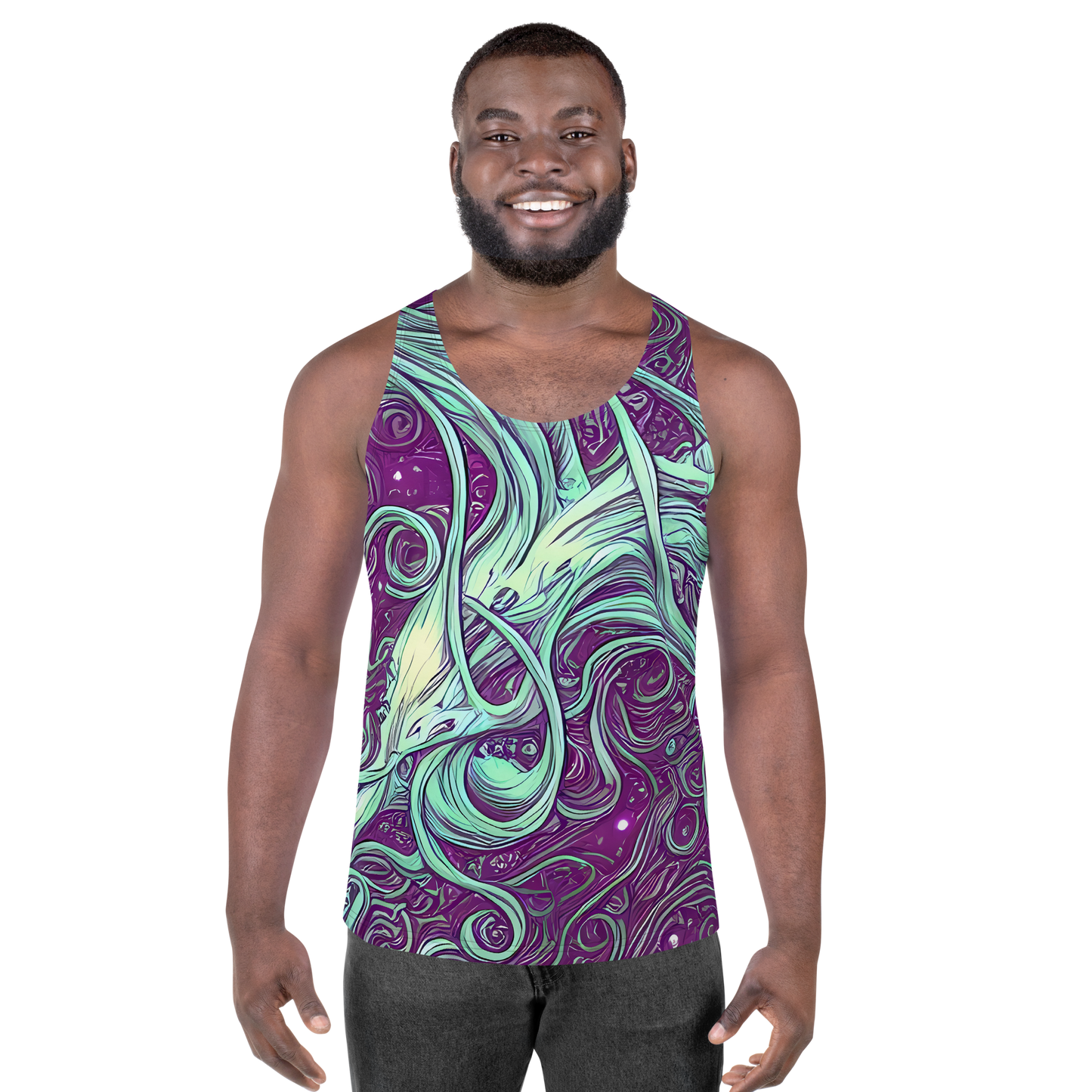 Men's Tank Top - Temple Swirls