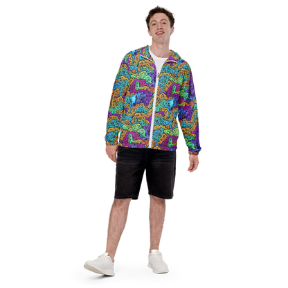 Men's Windbreaker - Intergalactic Graffiti