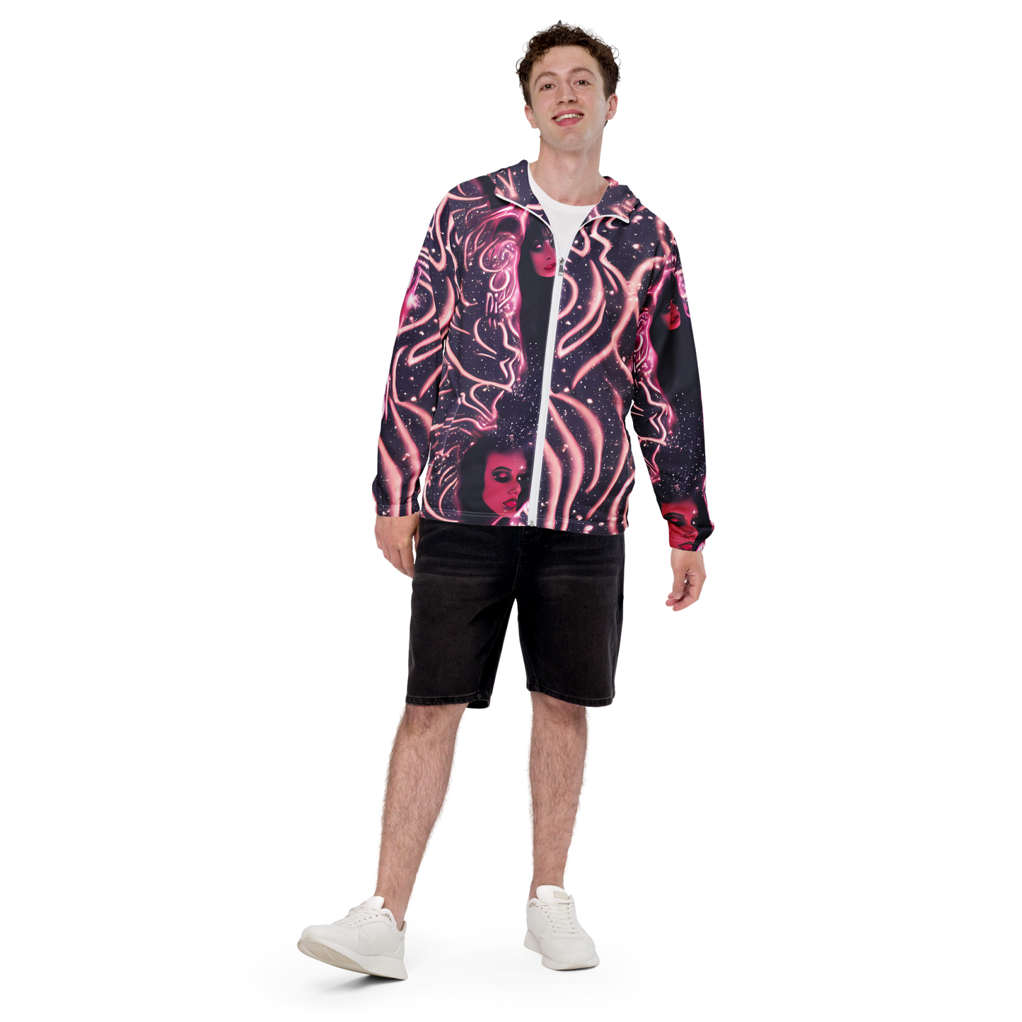 Men's Windbreaker - Stardust Siren