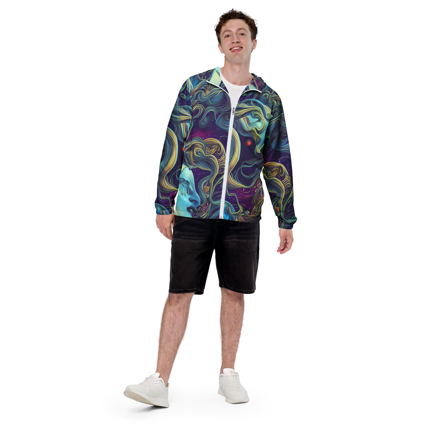 Men's Windbreaker - Stellar Waves