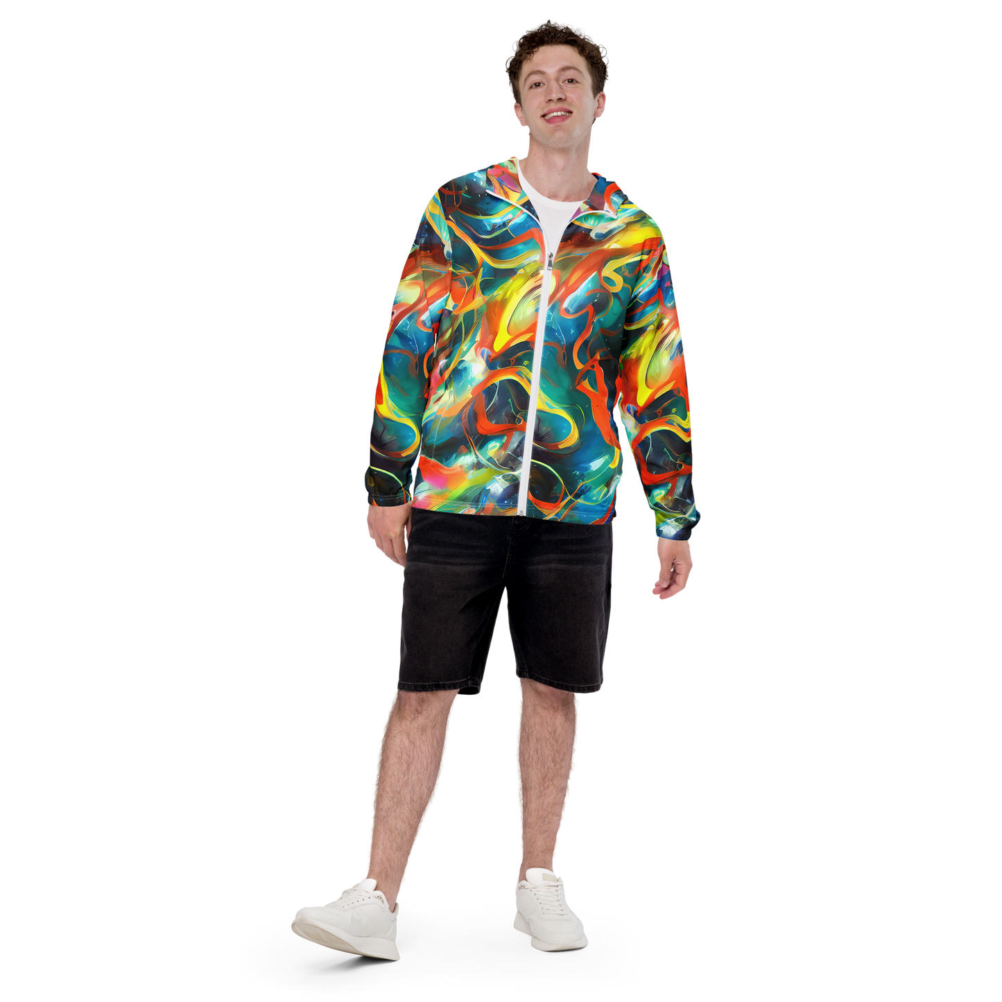 Men's Windbreaker - Cecily’S Swirl