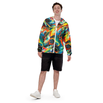 Men's Windbreaker - Cecily’S Swirl