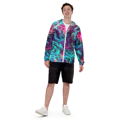 Men's Windbreaker - Galactic Bloom