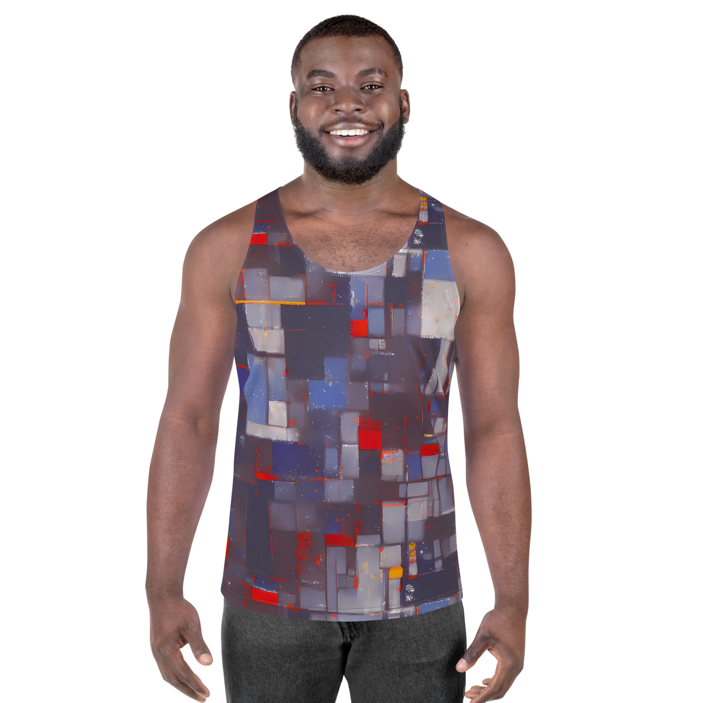 Men's Tank Top - Cubist Rhythm