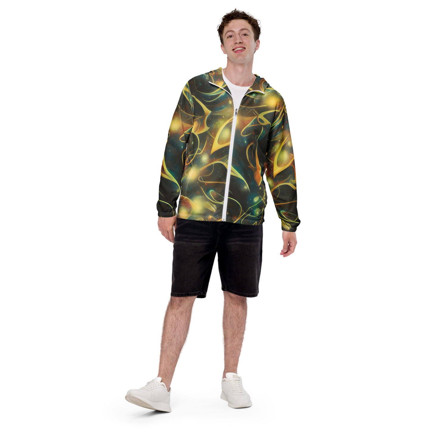 Men's Windbreaker - Whispering Galaxies