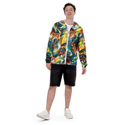 Men's Windbreaker - Chromatic Vortex