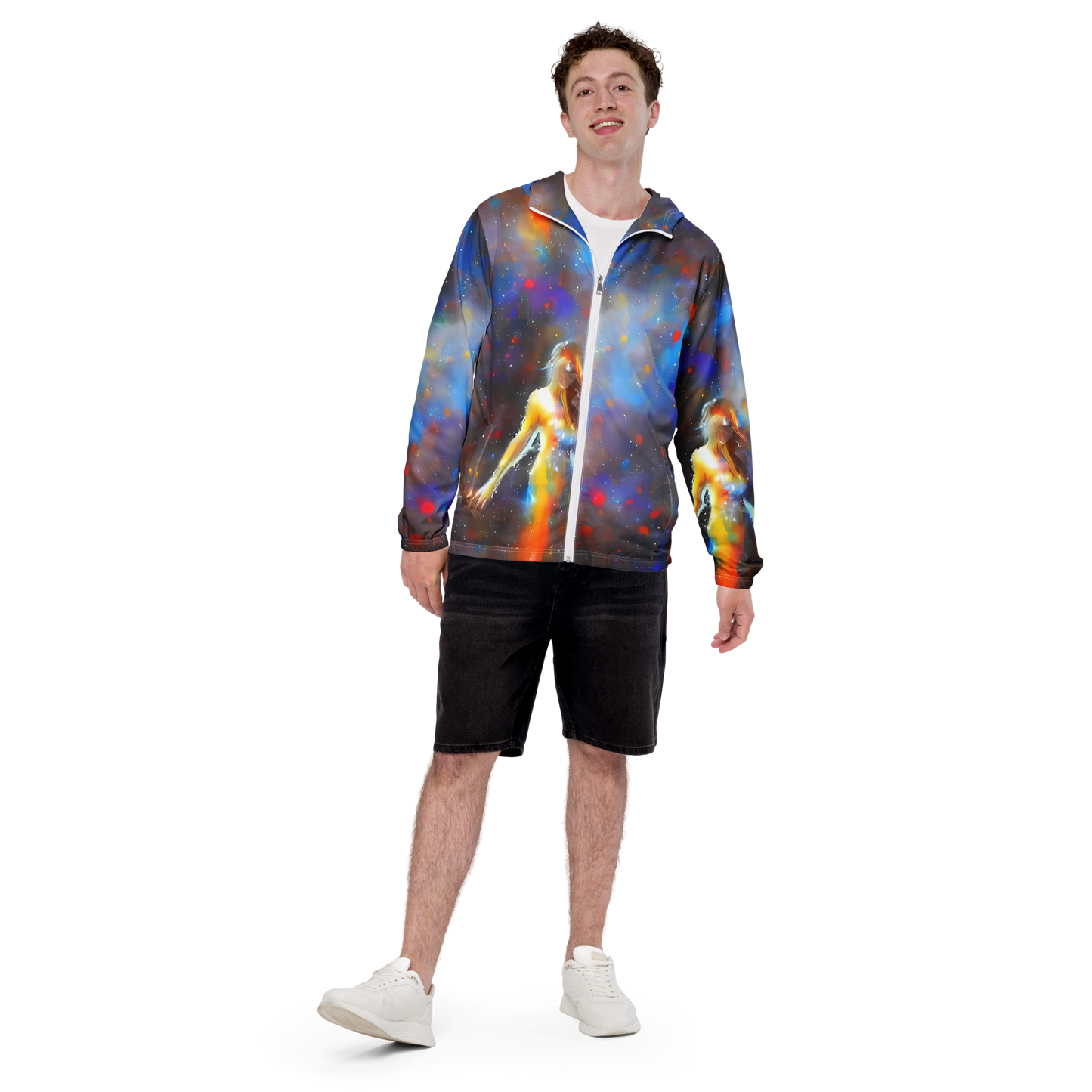 Men's Windbreaker - Impressionist Drift