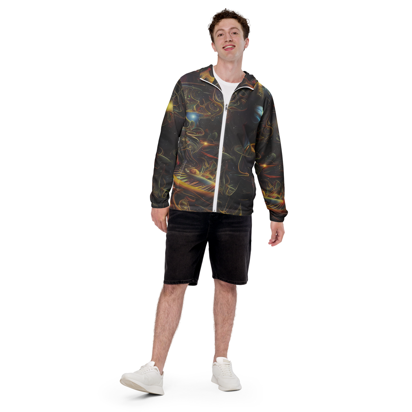 Men's Windbreaker - Galactic Swirl