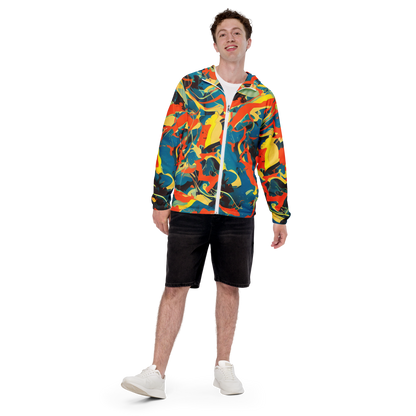 Men's Windbreaker - Abstract Tango