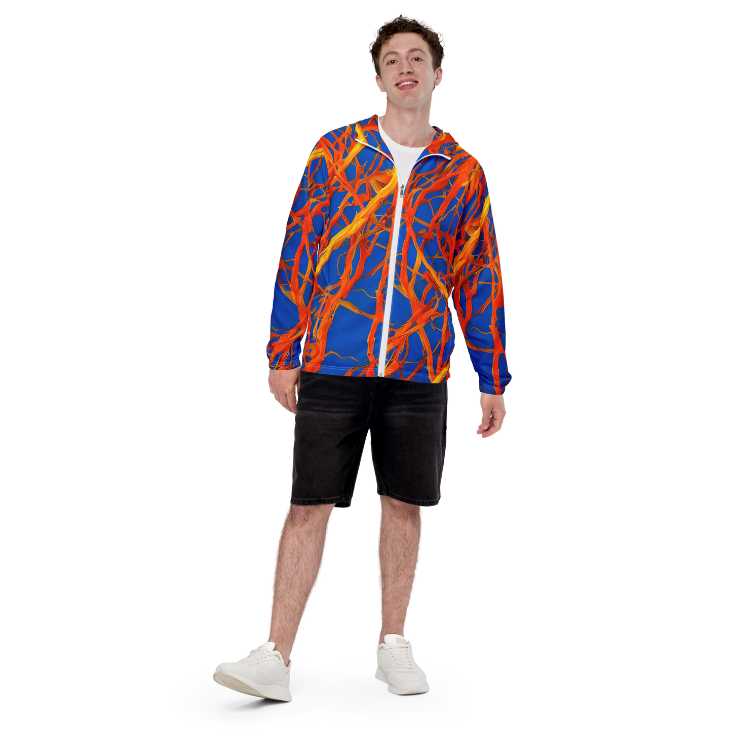 Men's Windbreaker - Vivid Plexus