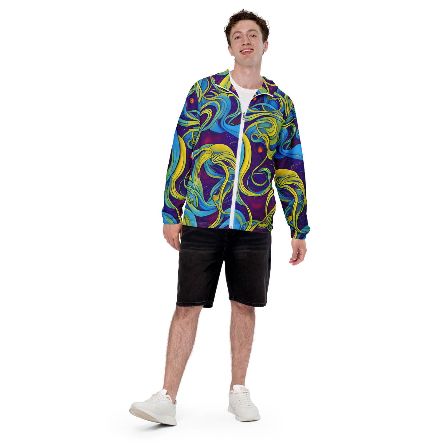 Men's Windbreaker - Stellar Swirls