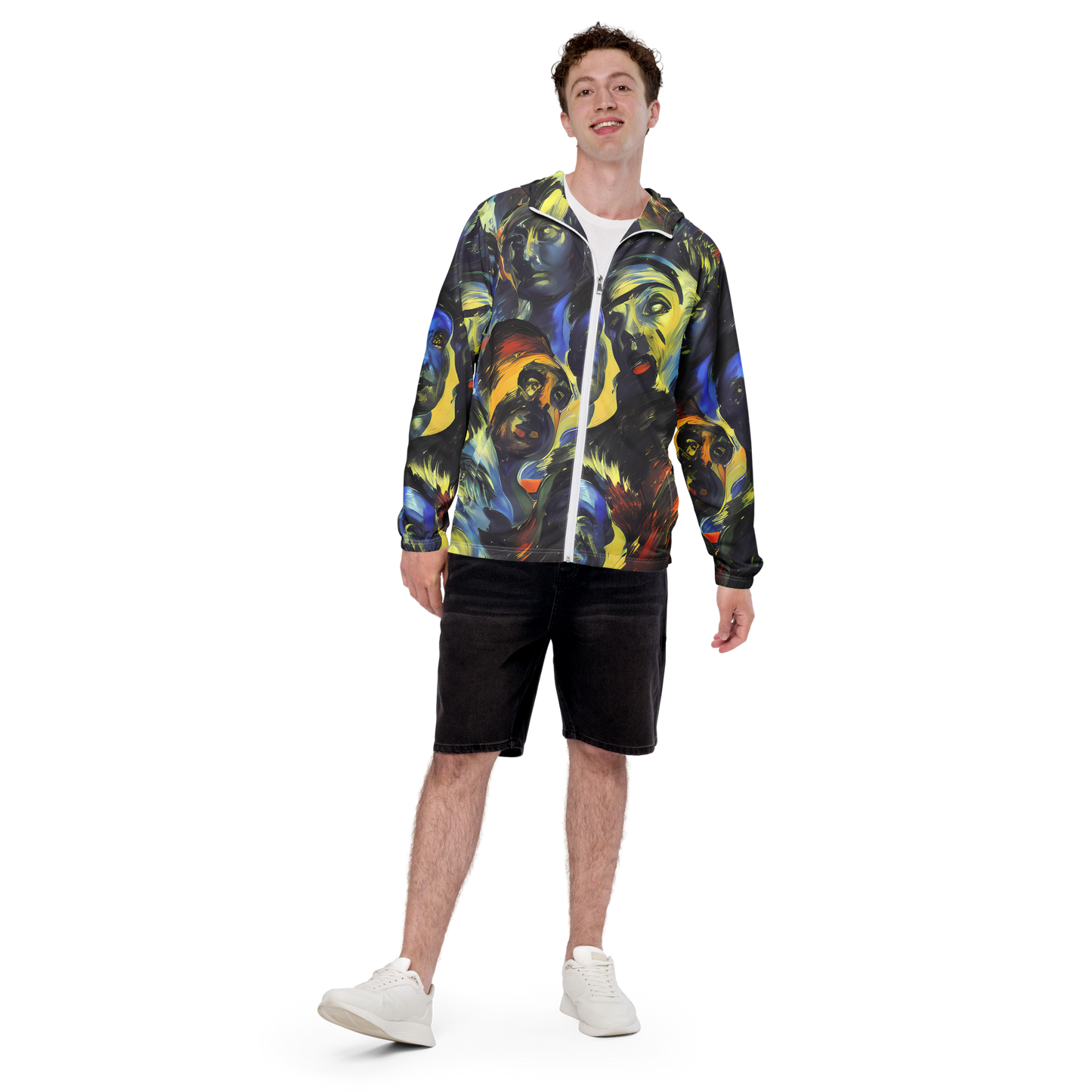 Men's Windbreaker - Cosmic Visages