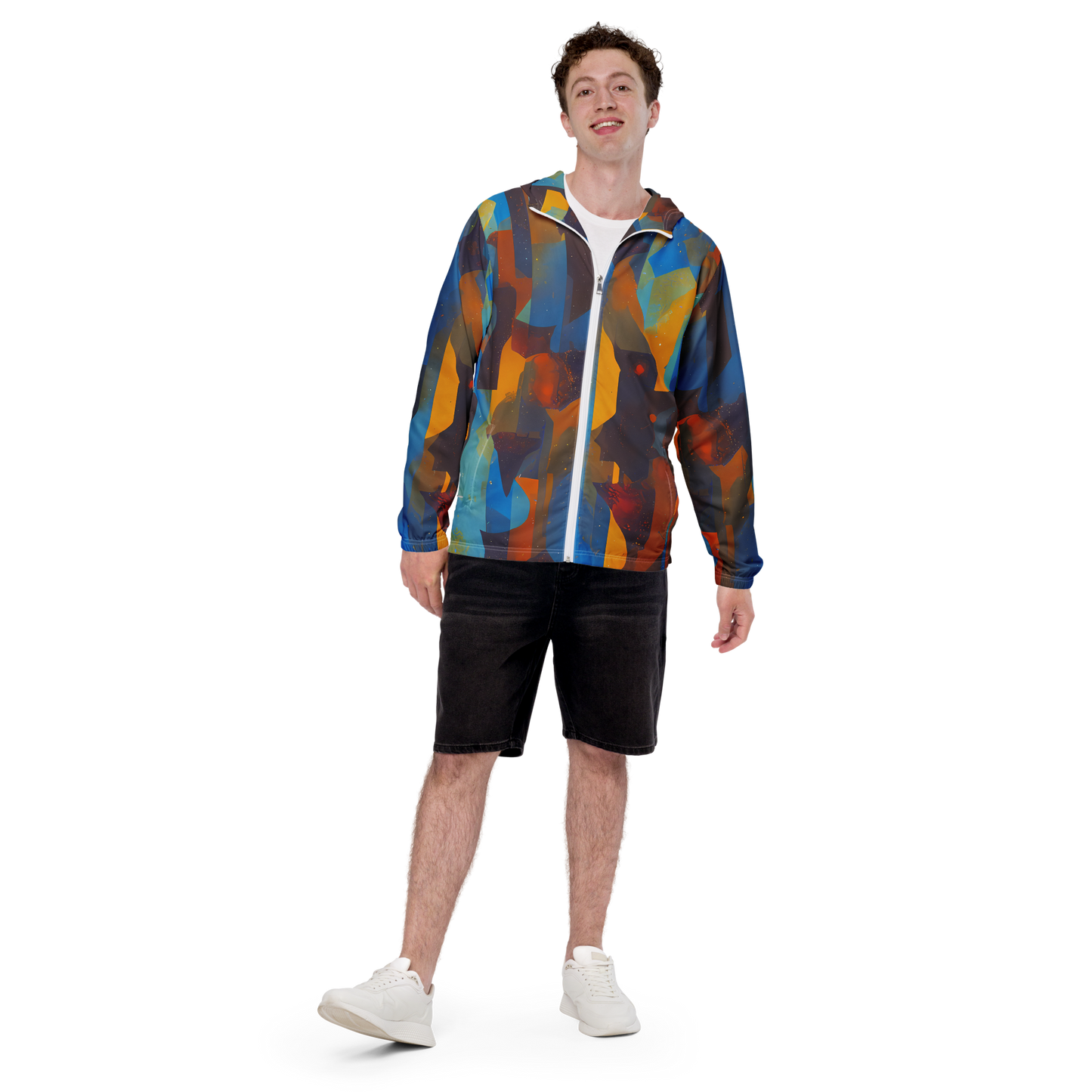 Men's Windbreaker - Cubist Dusk