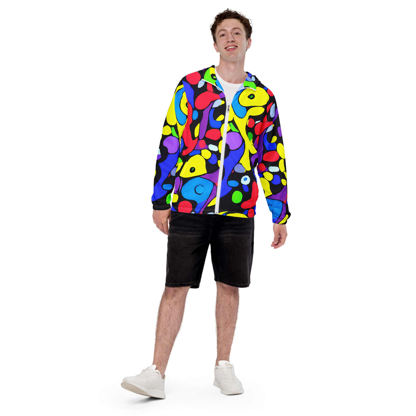 Men's Windbreaker - Miró's Mosaic