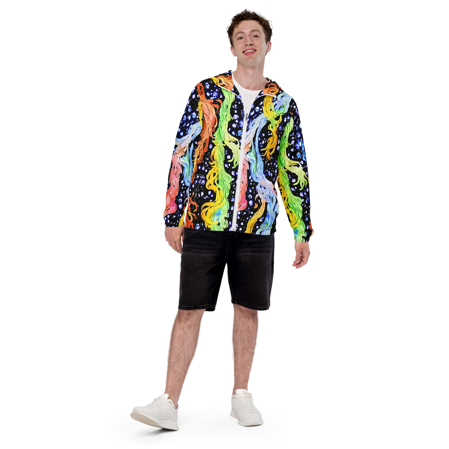 Men's Windbreaker - Celestial Serenade