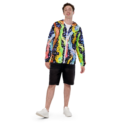 Men's Windbreaker - Celestial Serenade