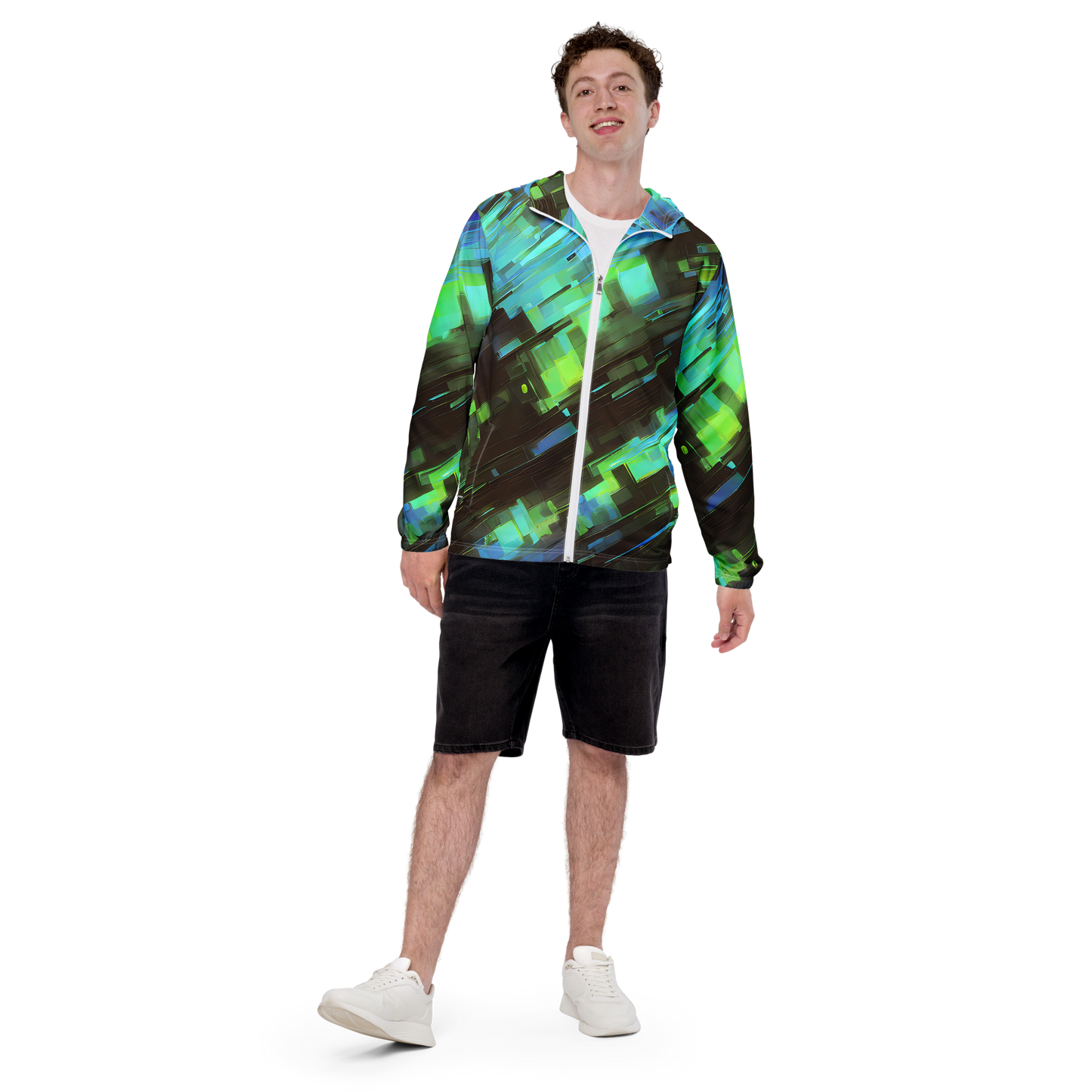 Men's Windbreaker - Cyber Shard