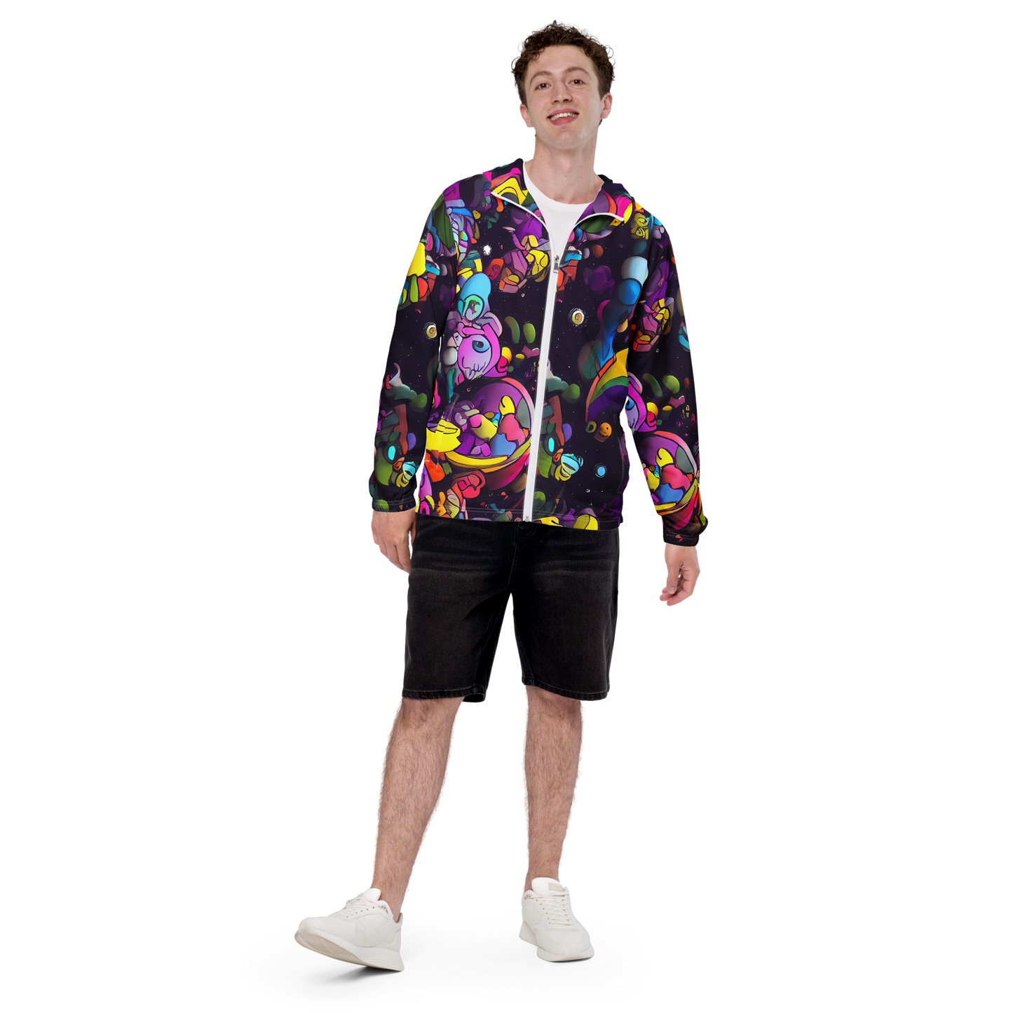 Men's Windbreaker - Galactic Playground