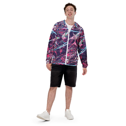 Men's Windbreaker - Neo-Tokyo Twirl