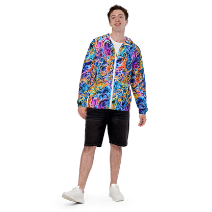 Men's Windbreaker - Rococo Vortex