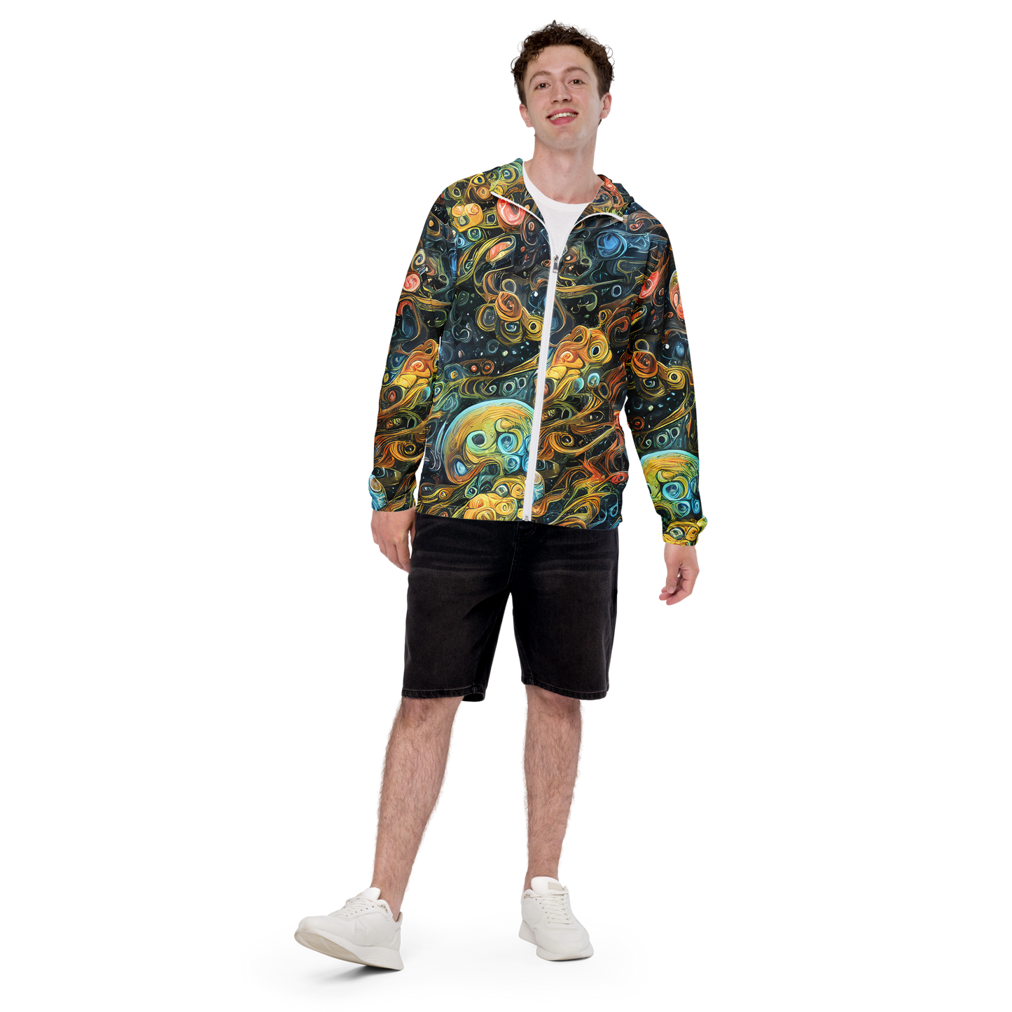 Men's Windbreaker - Wild Cosmos