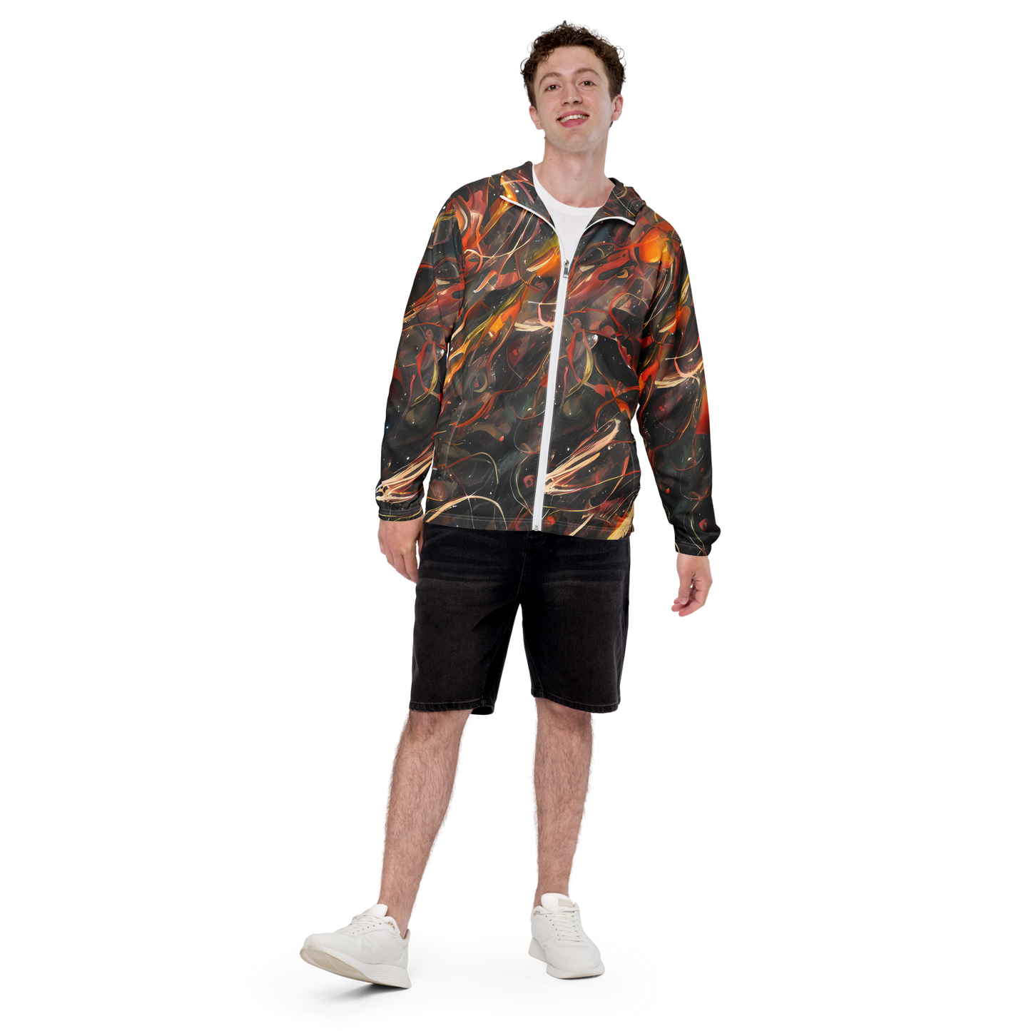 Men's Windbreaker - Temporal Vortex