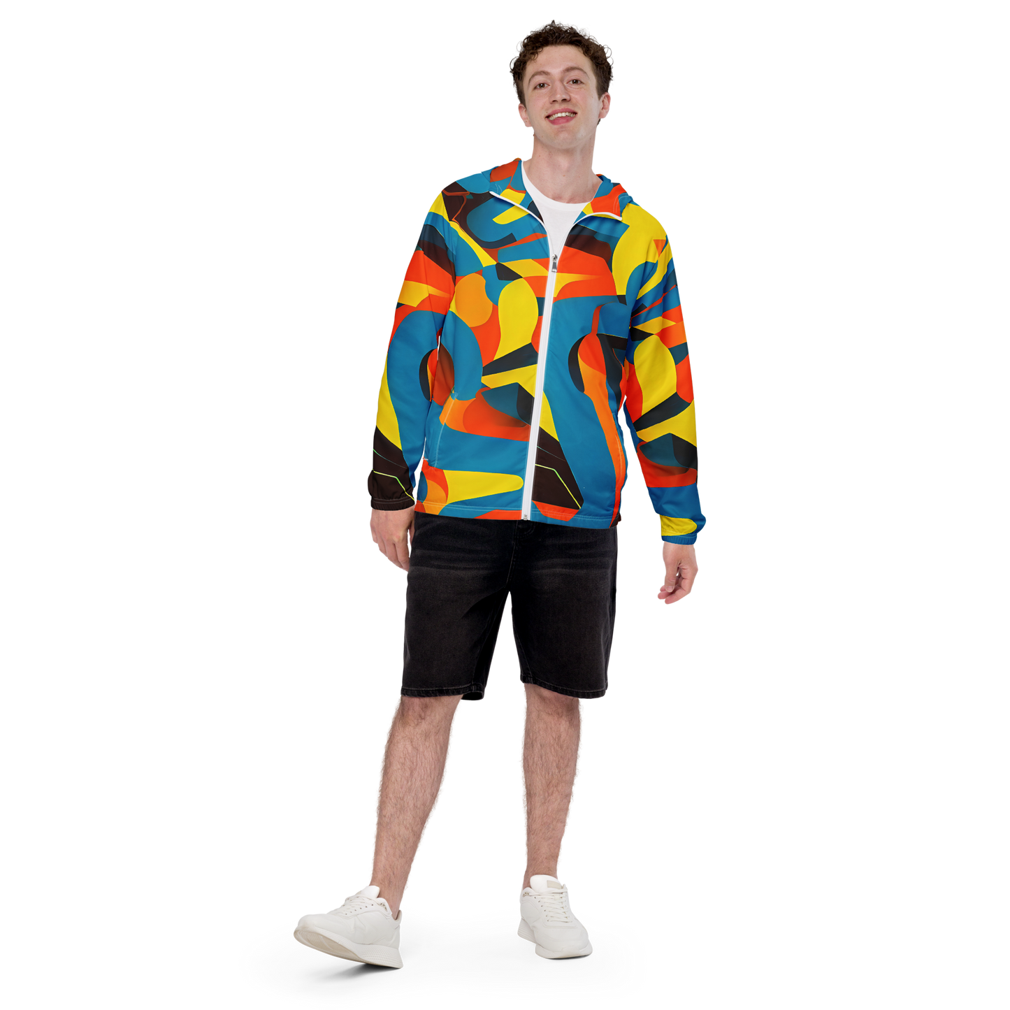 Men's Windbreaker - Fragmented Rhapsody