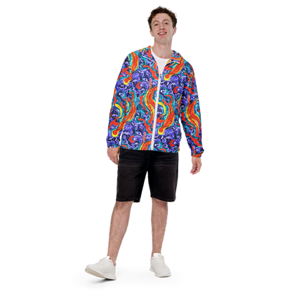 Men's Windbreaker - Galactic Waves