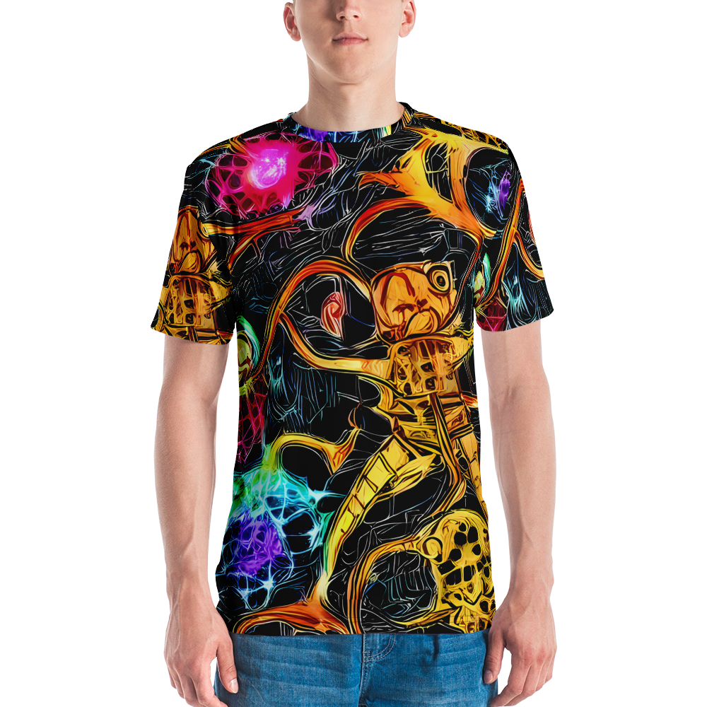 Men's Crew Neck T-Shirt - Psychedelic Pulsar