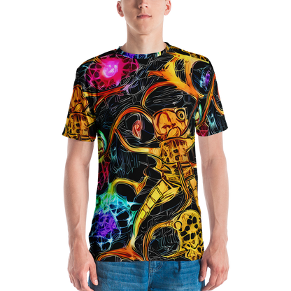 Men's Crew Neck T-Shirt - Psychedelic Pulsar